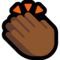 Clapping Hands - Medium Black emoji on Microsoft